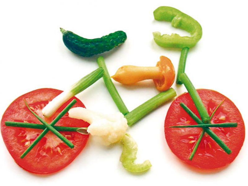 bicicleta d'aliments